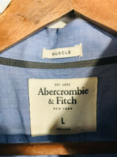Load image into Gallery viewer, Abercrombie &amp; Fitch Men&#39;s Smart Button-Up Shirt | L | Blue
