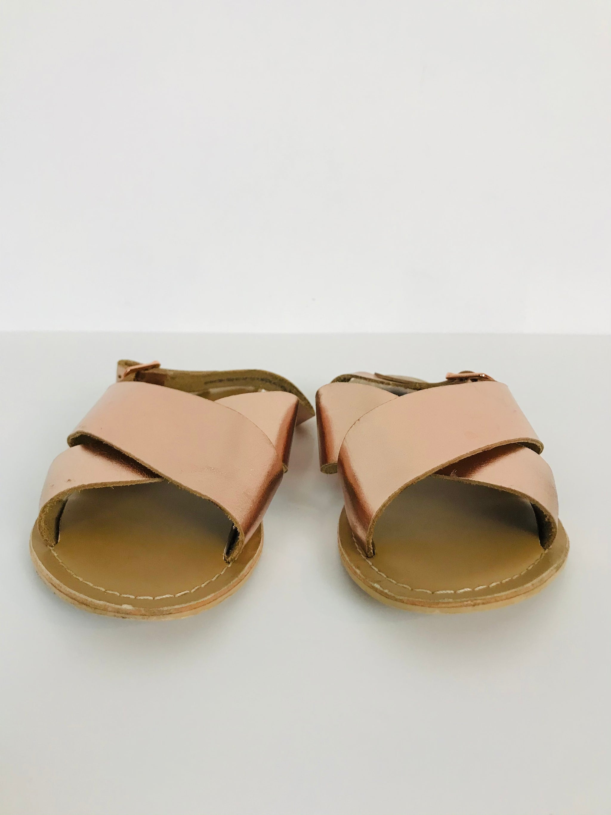 faith rose gold sandals