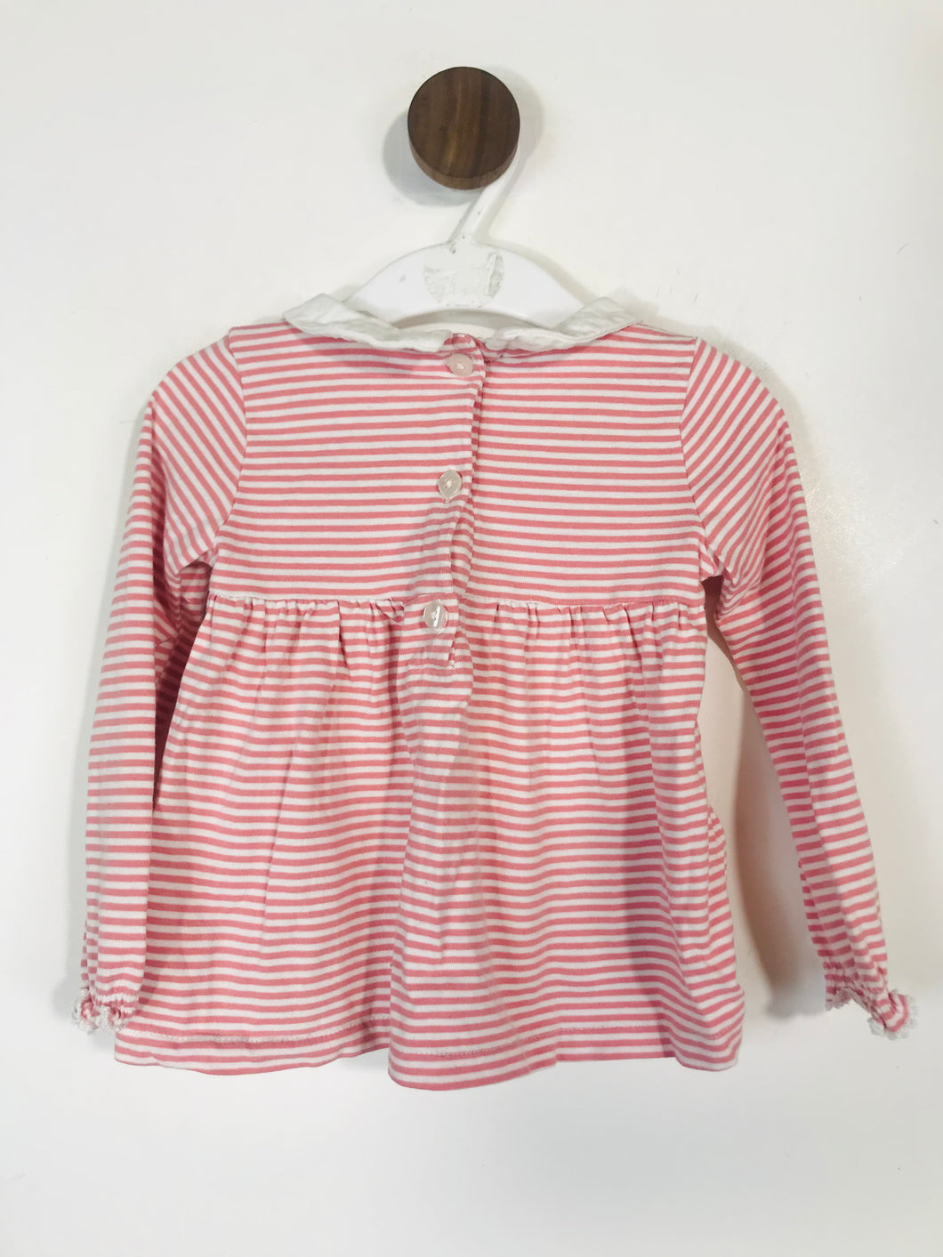 John Lewis Kid's Cotton Striped A-Line Dress | 12-18M | Pink