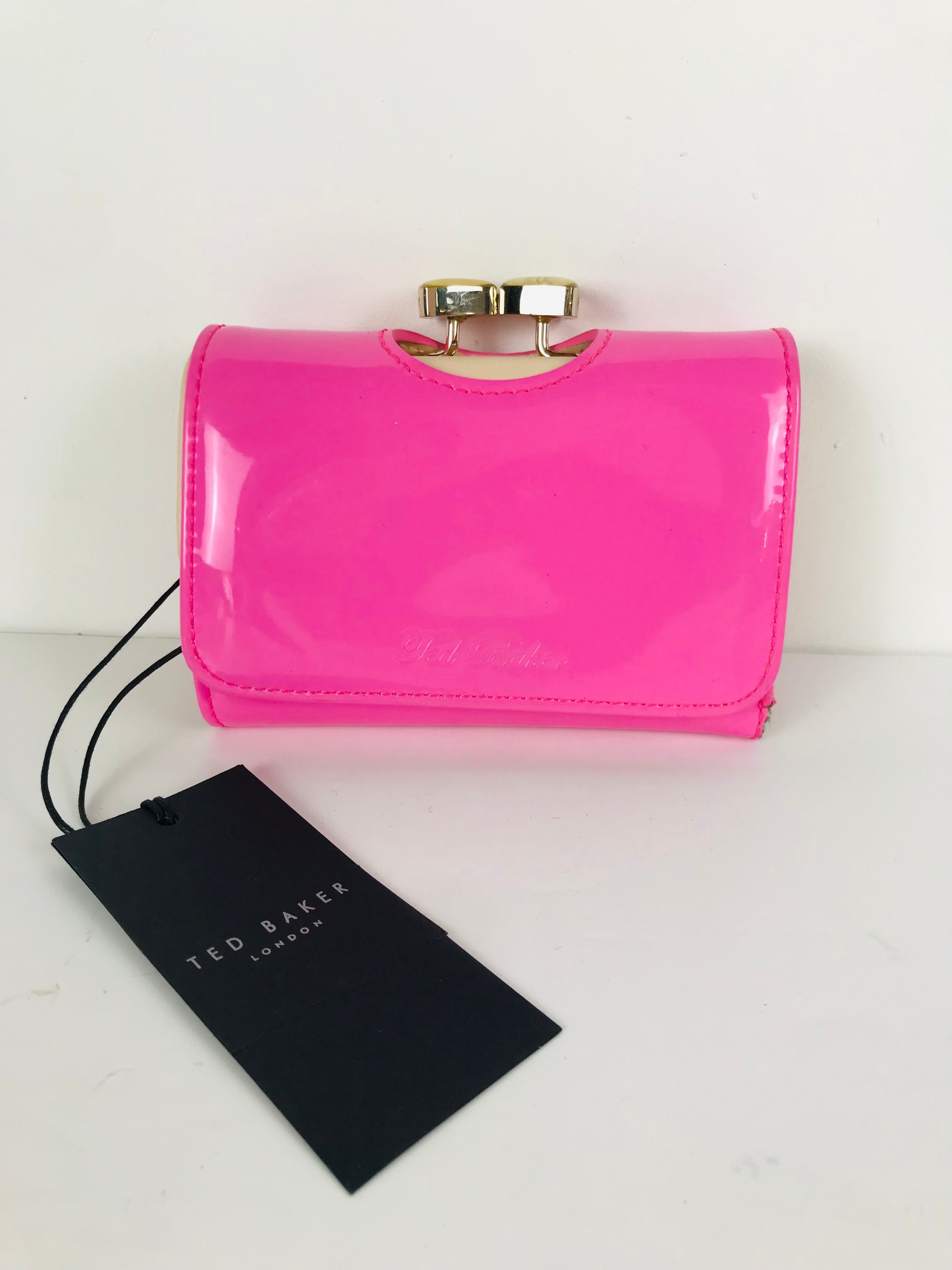 Ted Baker Clutch Kerstin Chain Handbag Deep Pink 2024 Patent