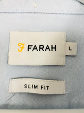 Load image into Gallery viewer, Farah Men’s Slim Fit Shirt | L | Blue
