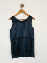 Load image into Gallery viewer, Vera Wang Women&#39;s Silk Embroidered Tank Top | US4 UK8 | Blue
