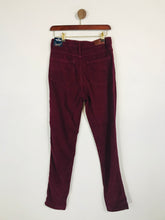 Load image into Gallery viewer, Hollister Women&#39;s Cotton Corduroy Trousers NWT | W28 UK10 | Red
