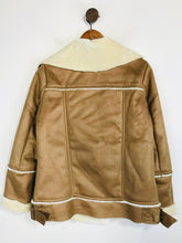 Load image into Gallery viewer, Sonder Studio Women&#39;s Faux Leather Biker Jacket NWT | UK8 | Brown
