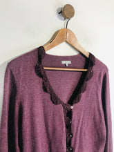 Load image into Gallery viewer, Per Una Women&#39;s Crochet Knit Cardigan | UK14 | Purple
