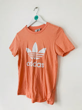 Load image into Gallery viewer, Adidas Women’s Original Logo T-Shirt Top | UK12 | Peach Orange
