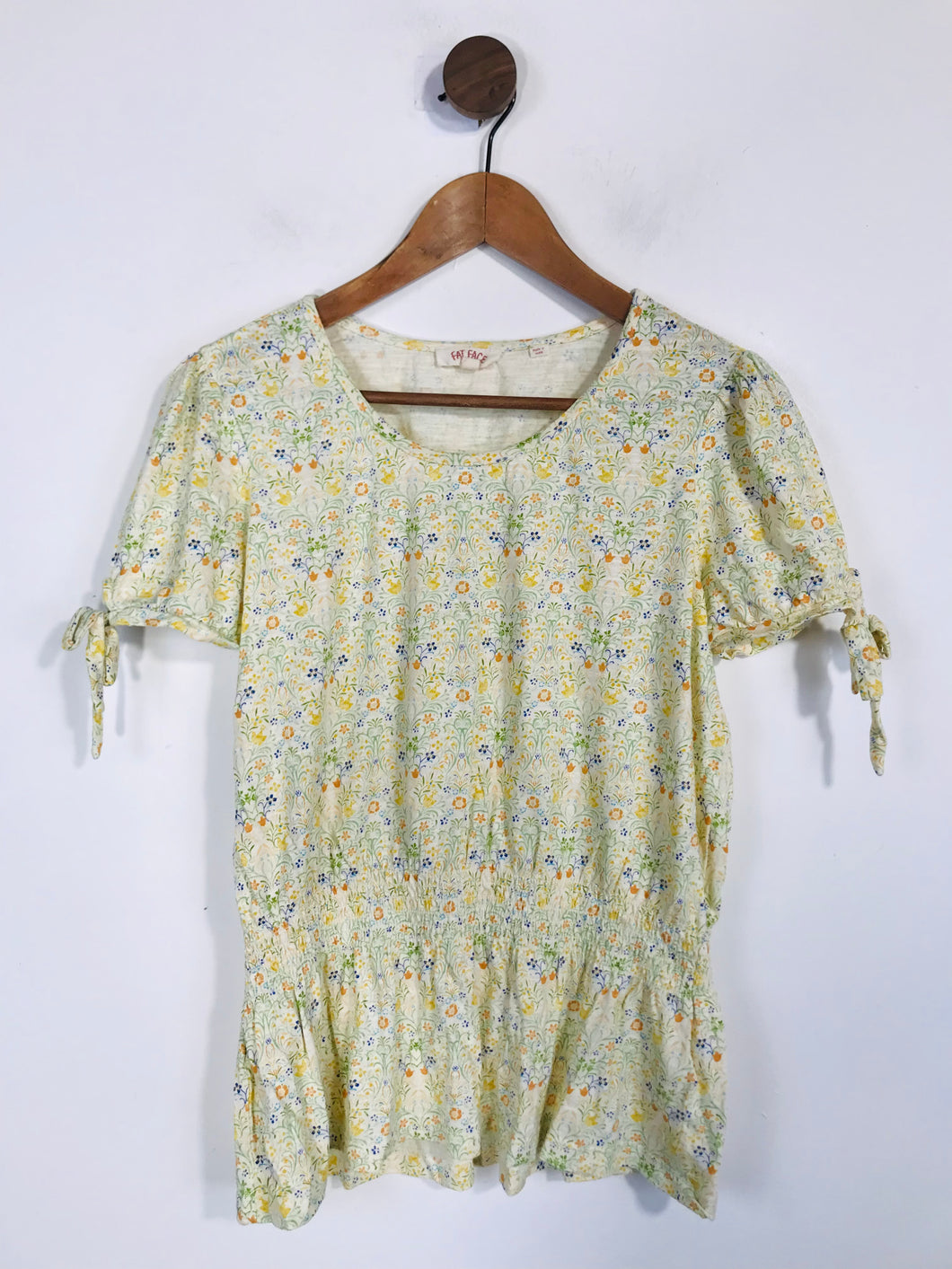 Fat Face Women's Cotton Floral T-Shirt | UK10 | Multicoloured