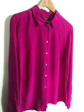 Load image into Gallery viewer, Fenn Wright Manson Women&#39;s Silk Button-Up Shirt | UK14 | Pink
