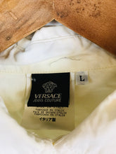 Load image into Gallery viewer, Versace Jeans Men&#39;s Cotton Embroidered Button-Up Shirt | L | White
