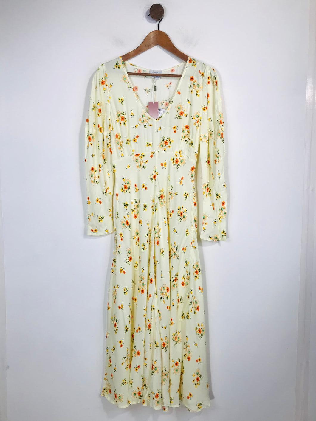 Ghost Women's Floral Maxi Dress NWT | M UK10-12 | Yellow