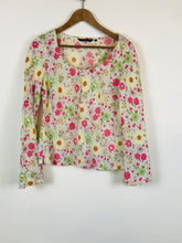 Load image into Gallery viewer, Boden Women&#39;s Linen Floral Blouse | UK12 | Multicolour
