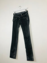 Load image into Gallery viewer, High Use by Claire Campbell Womens Straight-Leg Jeans | IT42 UK10 W28 L33 | Washed Black
