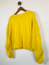 Load image into Gallery viewer, Weekday Women&#39;s Ruched Sleeve Sweatshirt Jumper | XS UK6-8 | Yellow
