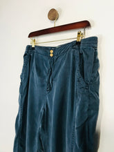 Load image into Gallery viewer, Anthropologie Women&#39;s High Waist Casual Trousers | M UK10-12 | Blue
