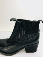 Load image into Gallery viewer, AllSaints Women&#39;s Leather Heeled Ankle Boots | EU38 UK5 | Black
