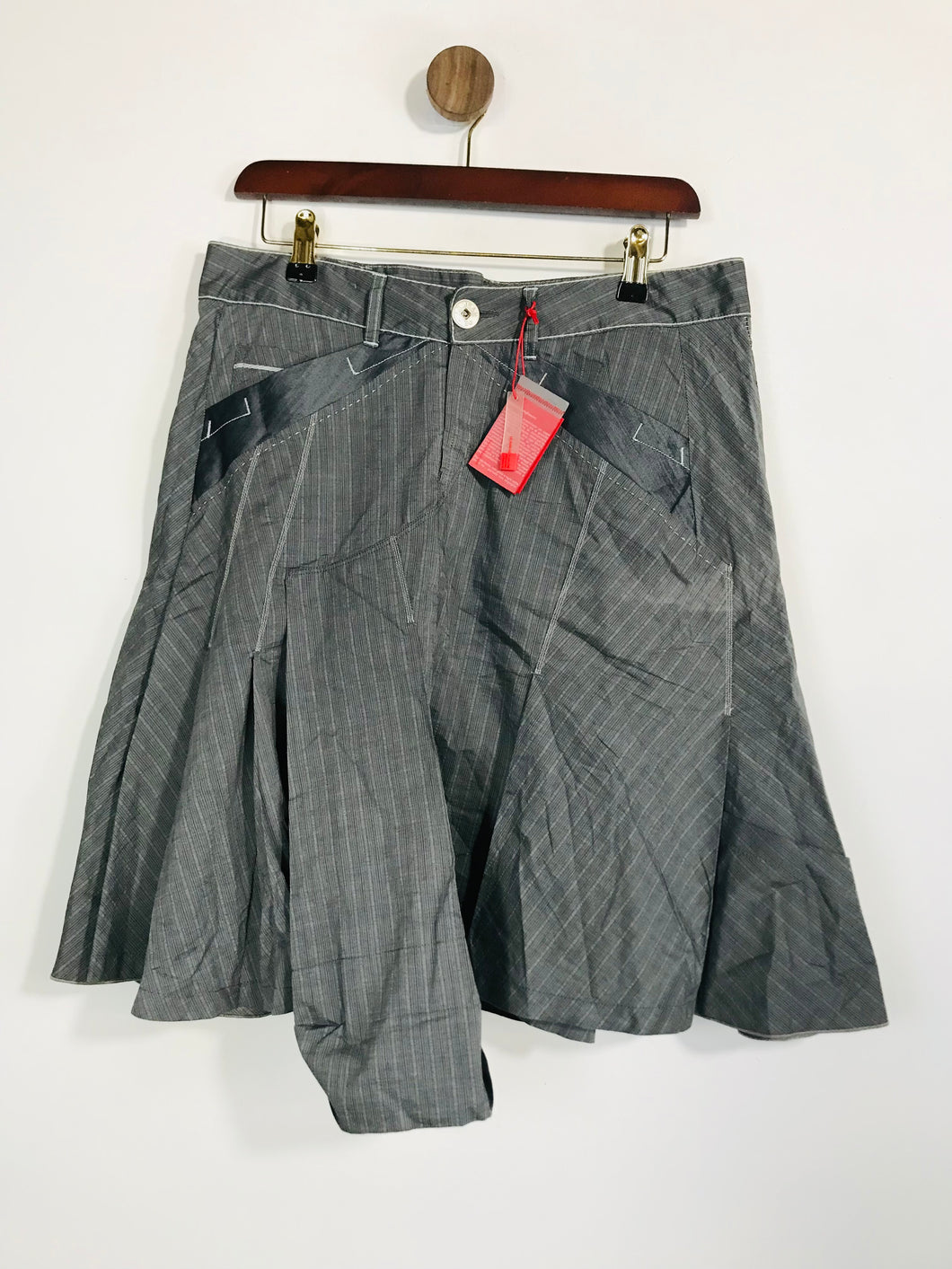 Le Jean De Marithe Francois Girbaud Women's Cotton Midi Skirt NWT | M UK10-12 | Grey
