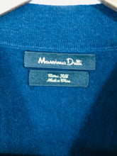 Load image into Gallery viewer, Massimo Dutti Men&#39;s Cotton Silk Jumper | XL | Blue
