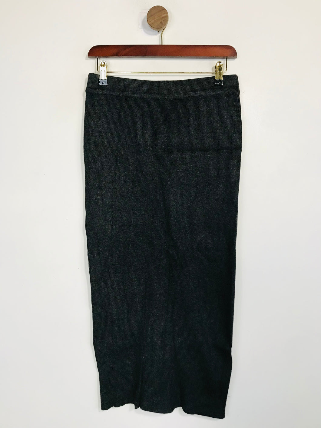 Zara Women's Knit Midi Pencil Skirt | S UK8 | Grey