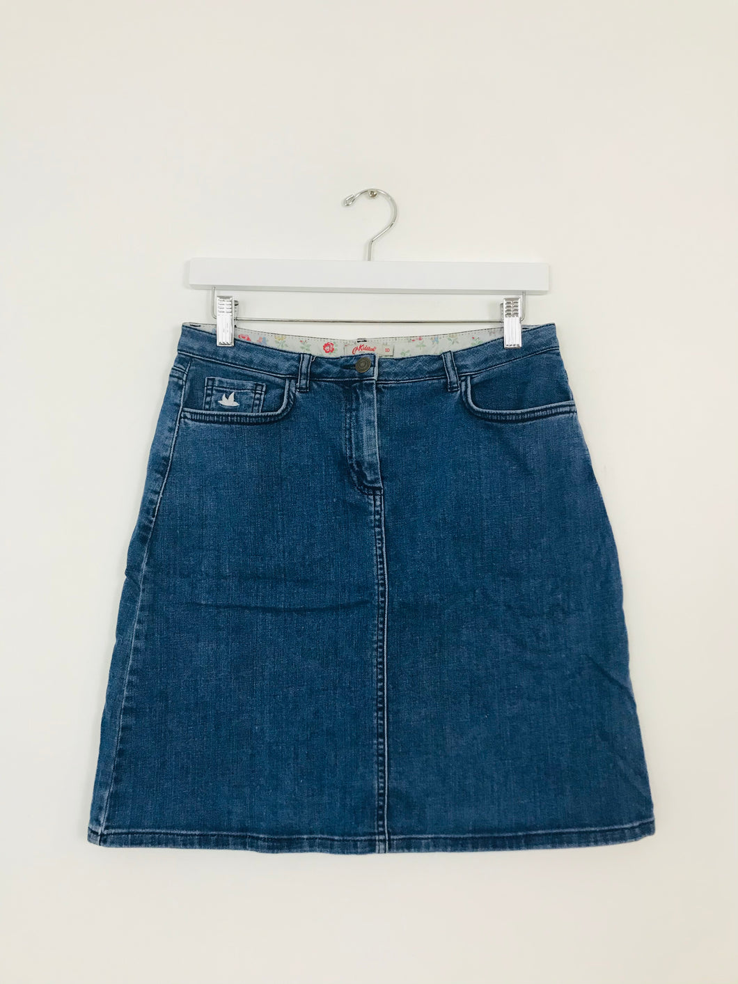 Cath Kidston Women’s Denim A-Line Skirt | UK10 | Blue