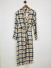 Load image into Gallery viewer, Baukjen Women&#39;s Check Shirt Dress NWT | UK14 | Beige

