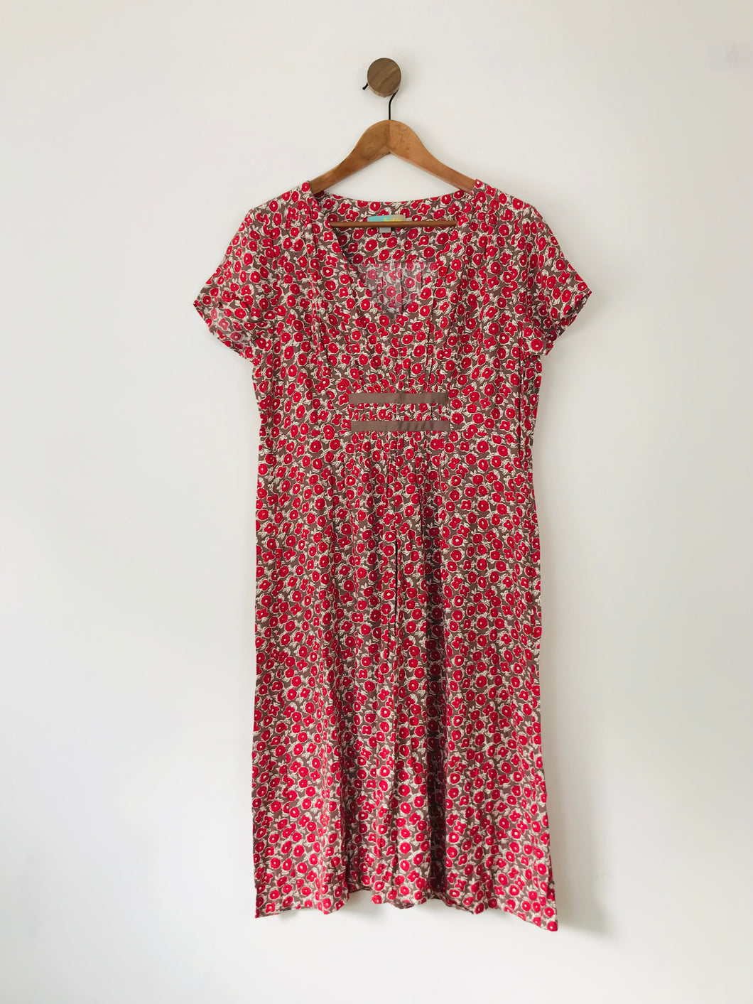 Boden Women's Floral Midi Dress | UK16 | Red
