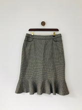 Load image into Gallery viewer, Jaeger Women’s Wool Peplum Pencil Skirt | UK14 | Grey
