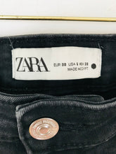 Load image into Gallery viewer, Zara Women&#39;s High Waisted Flare Jeans | UK10 | Black
