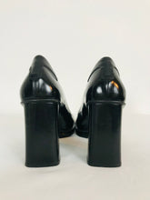 Load image into Gallery viewer, Prada Women’s Square Toe Chunky Heels | UK4.5 EU37.5 | Black

