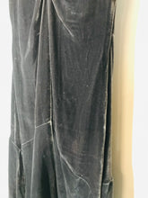 Load image into Gallery viewer, Vanessa Bruno Women&#39;s Silk Velvet A-Line Dress | EU36 UK8 | Grey
