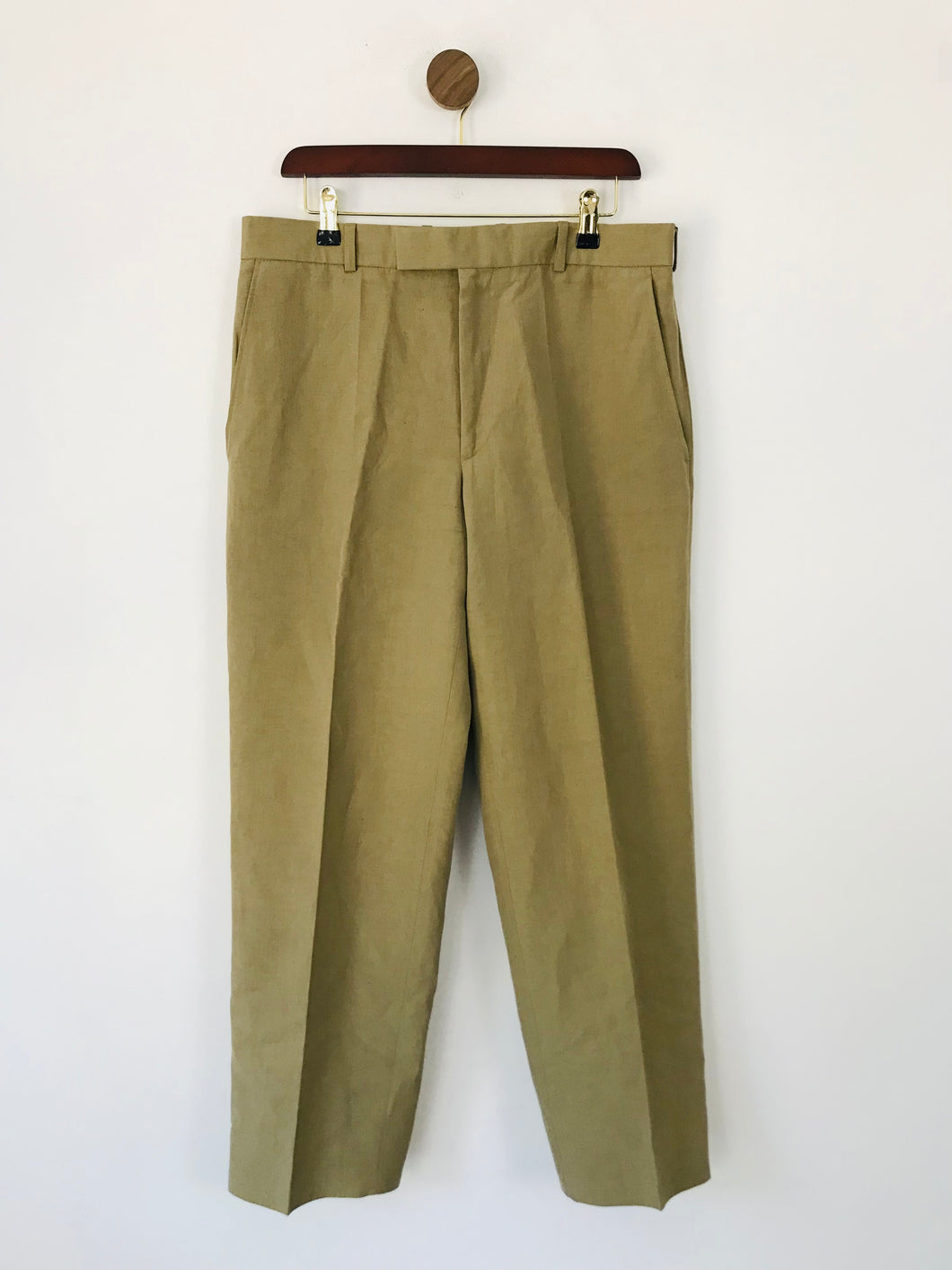 Daniel Hechter Men's Silk Smart Trousers | 34 | Beige