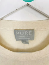 Load image into Gallery viewer, Pure Collection Women’s Cashmere Short Sleeve Jumper | UK14 | Beige
