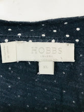 Load image into Gallery viewer, Hobbs Women&#39;s Polka Dot Embroidered T-Shirt | XL UK16 | Blue
