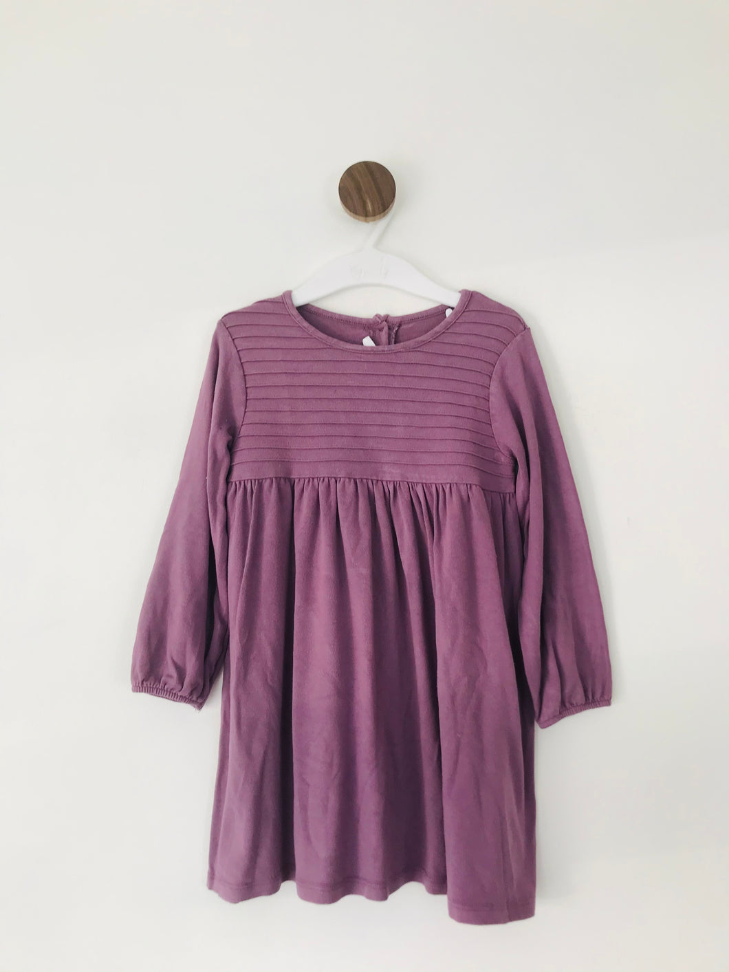 The Little White Company Kid’s Ribbed Dress | 2-3 Years | Purple