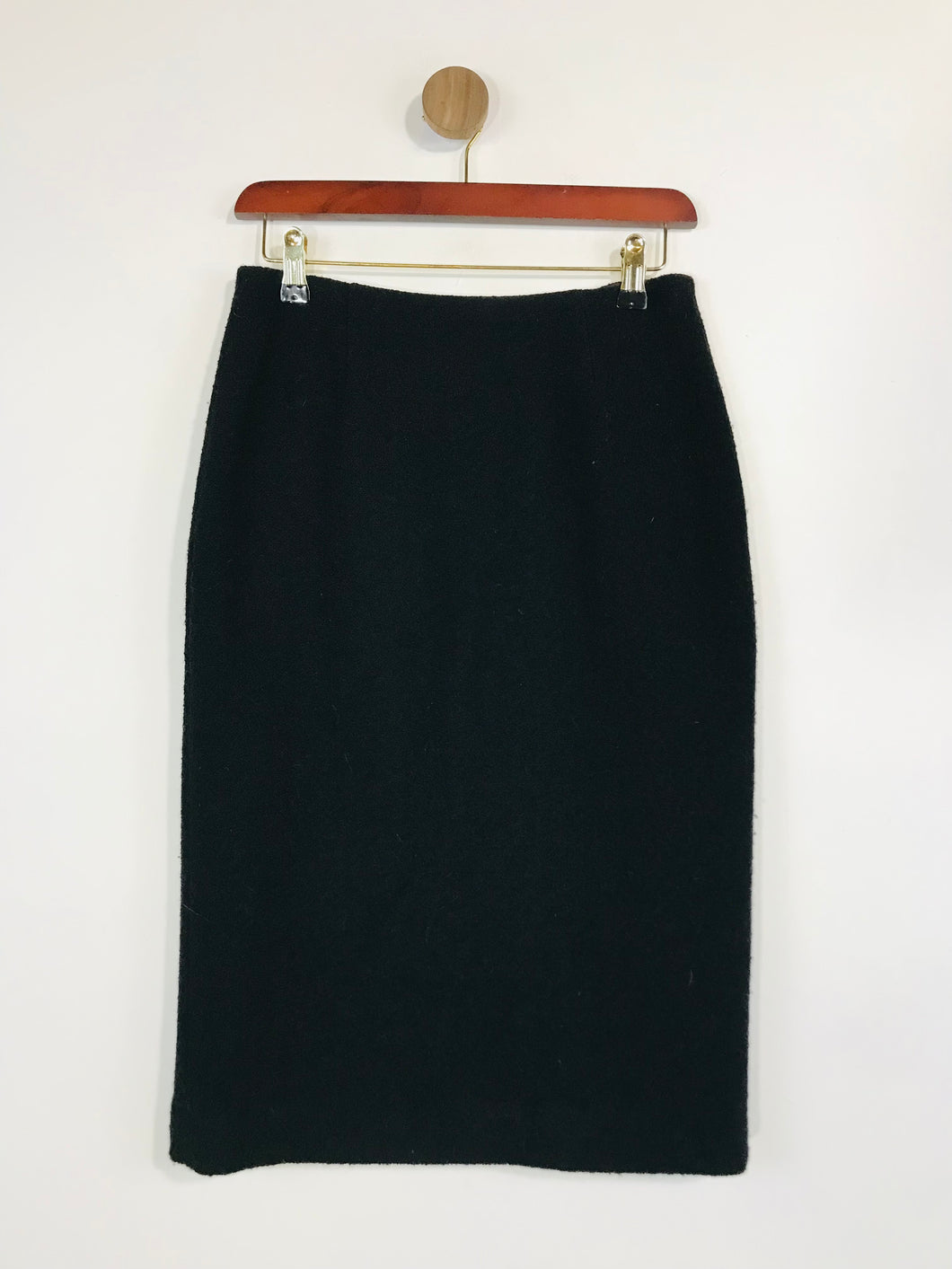 Hobbs Women's Wool Fitted Pencil Skirt | UK10 | Black