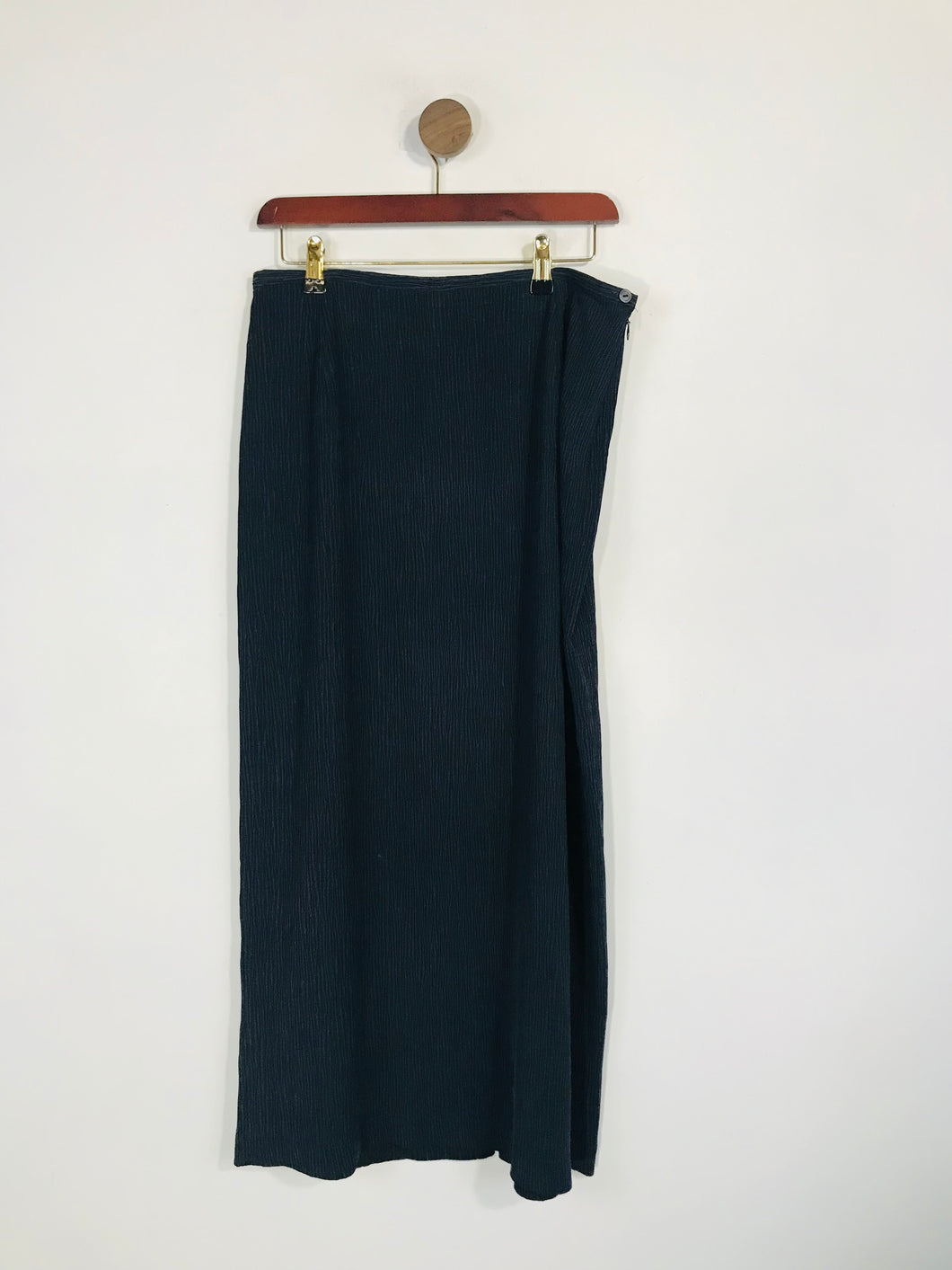 St Michael Women's Striped Maxi Skirt | UK16 | Blue