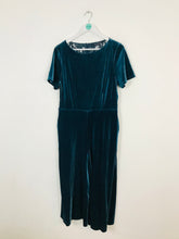 Load image into Gallery viewer, French Connection Women’s Velvet Wide Leg Jumpsuit | UK14 | Blue
