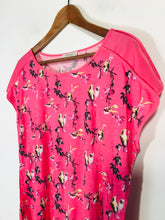Load image into Gallery viewer, Oasis Women&#39;s Floral T-Shirt | L UK14 | Pink
