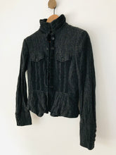 Load image into Gallery viewer, Josephine &amp; Co Women&#39;s Wool Crop Biker Jacket | 36 UK8 | Grey
