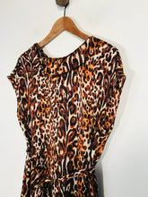 Load image into Gallery viewer, Clements Ribeiro Women&#39;s Leopard Print Shift Dress | UK12 | Brown
