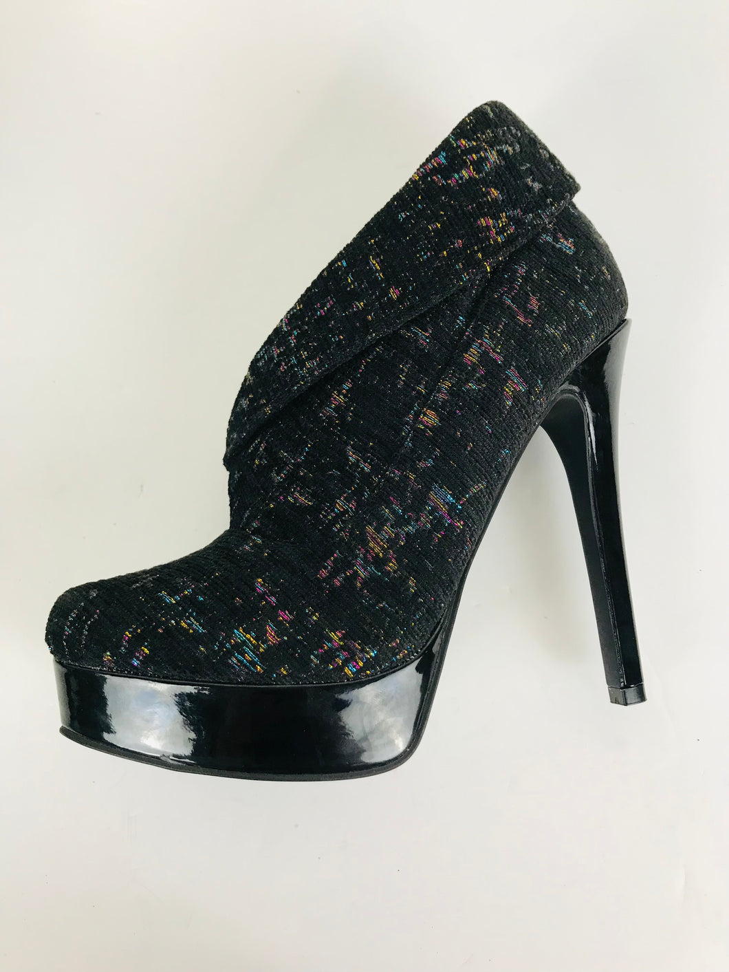 Chinese Laundry Women's Metallic Stiletto Heel Boots | EU39 UK6 | Black