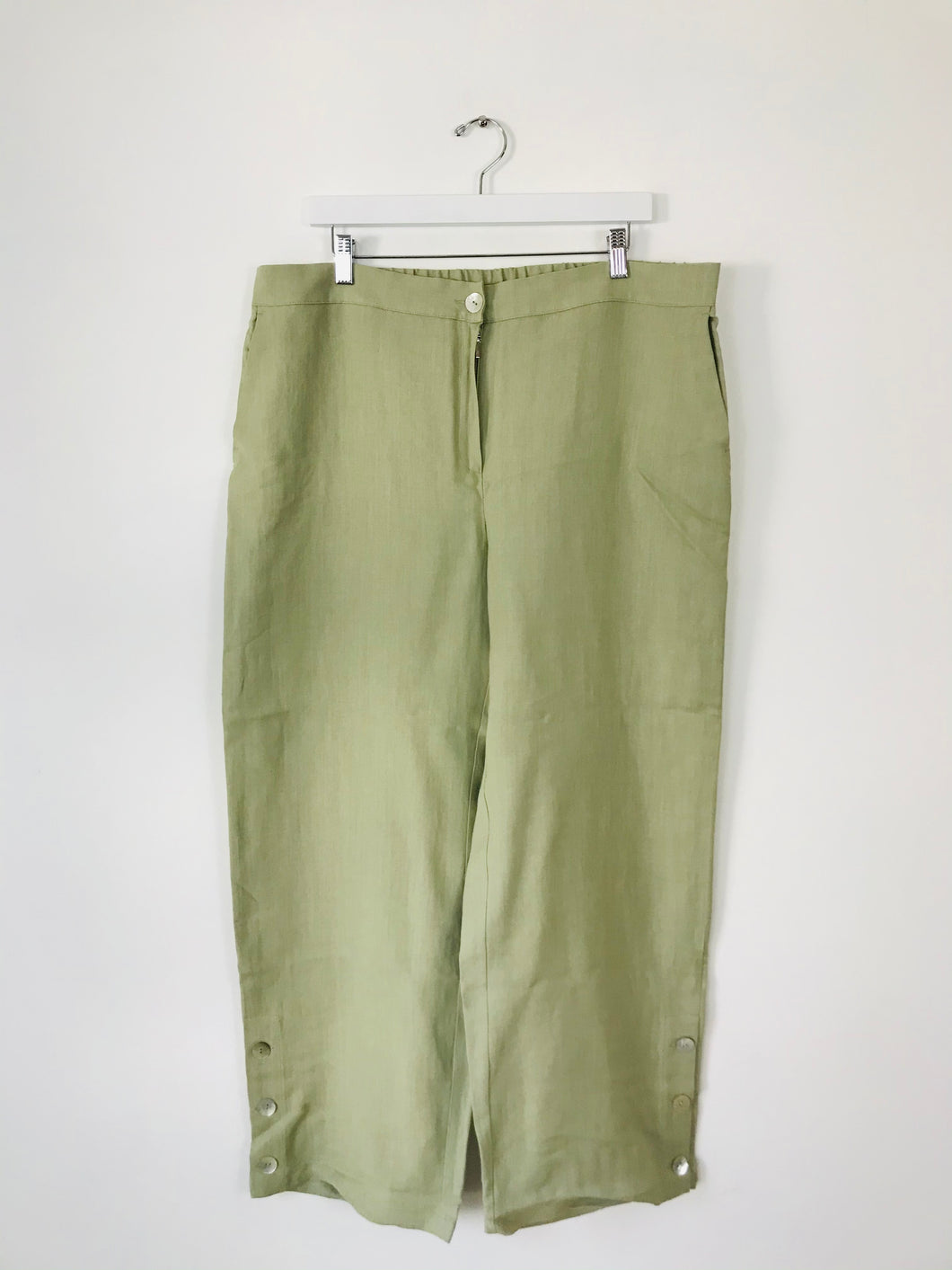 Voyage By Marina Rinaldi Women’s Wide Leg Trousers | UK22 | Green