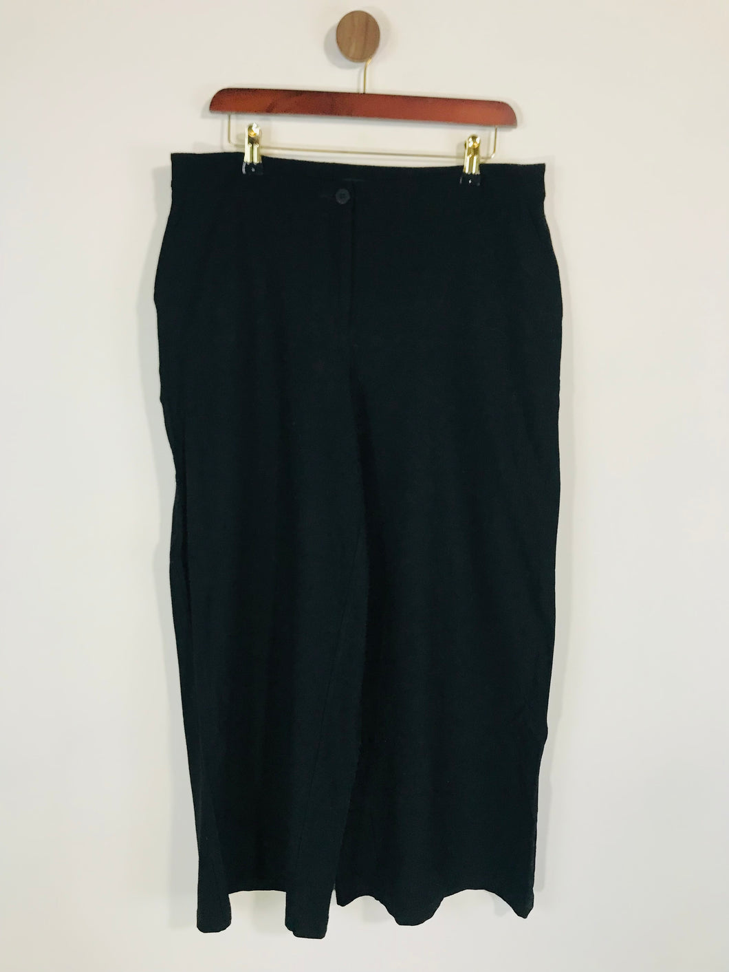Eileen Fisher Women's Smart Culottes Trousers | US10 UK14 | Black