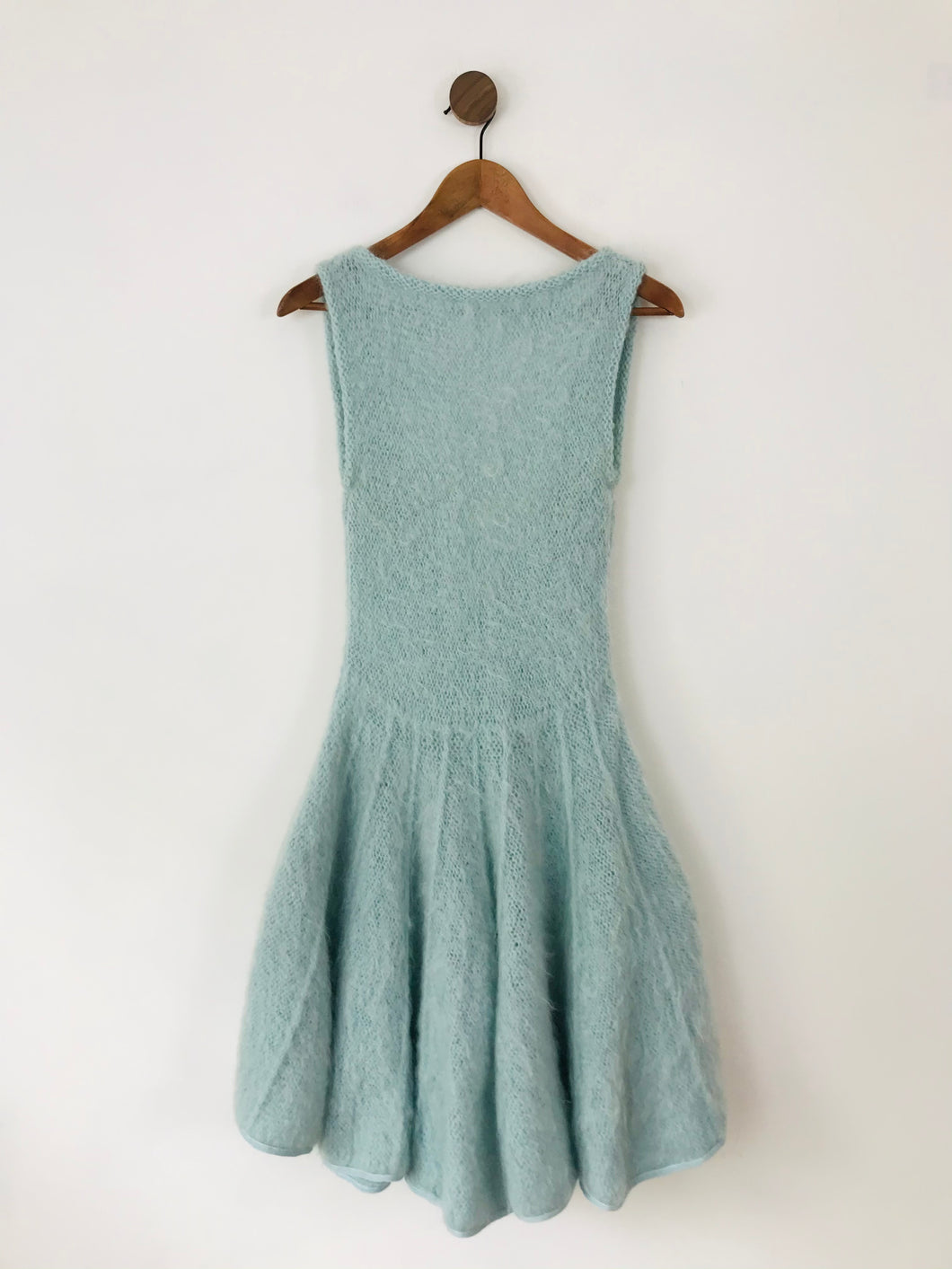 Armani Women's Mohair Knit A-Line Dress | 40 UK8 | Blue
