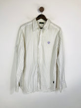 Load image into Gallery viewer, Versace Jeans Couture Men&#39;s Striped Chequered Button-Up Shirt | L | White
