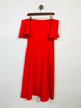 Load image into Gallery viewer, Zara Women&#39;s Off Shoulder Midi Dress NWT | L UK14 | Red
