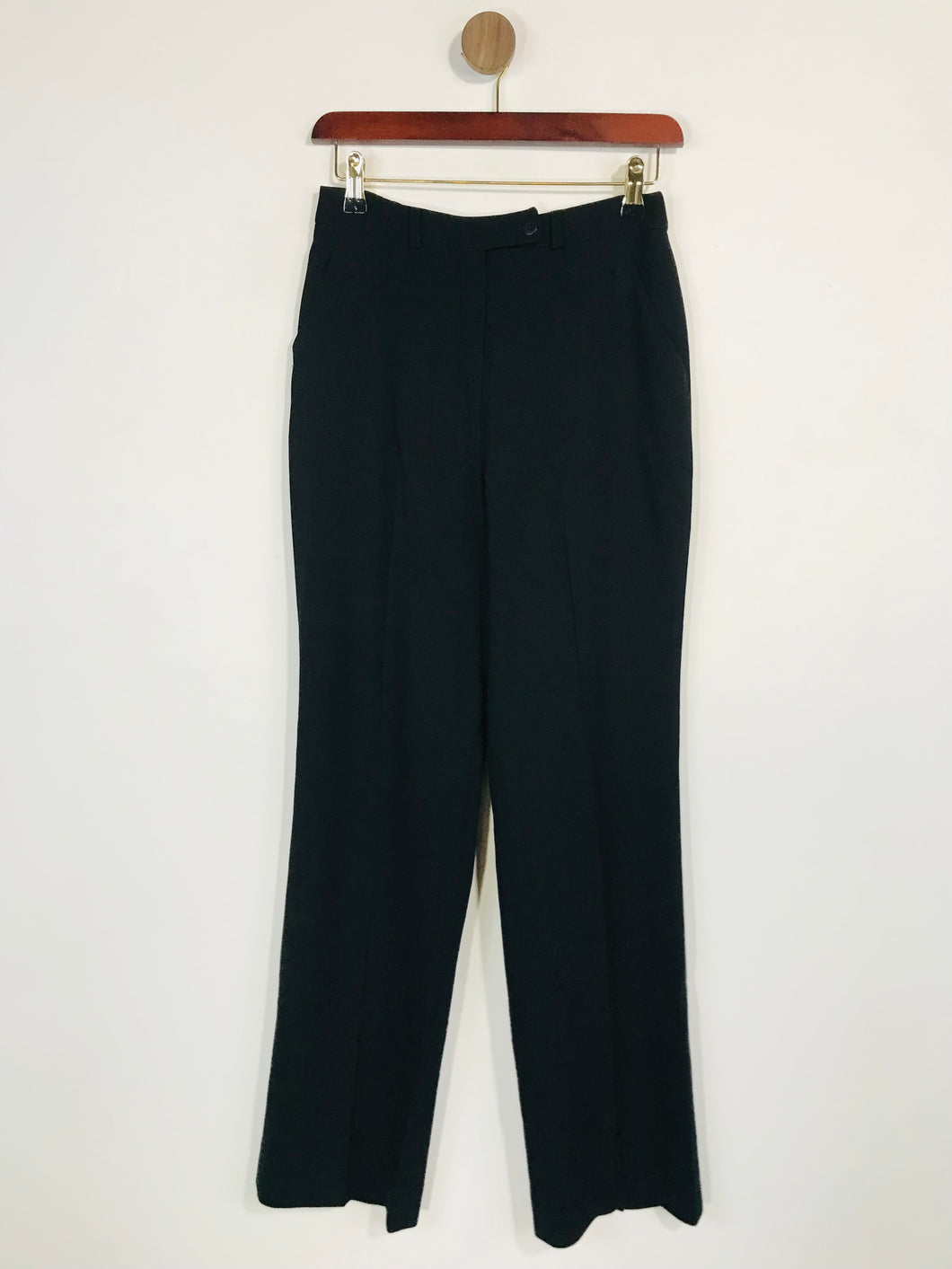 Irene Van Ryb Women's Wool Smart Trousers | IT38 UK6 | Black