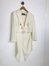 Load image into Gallery viewer, Vera Mont Women&#39;s Vintage Smart Blazer Jacket | UK12 | Beige
