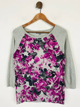 Load image into Gallery viewer, Laura Ashley Women&#39;s Floral Jumper | UK12 | Grey
