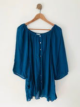 Load image into Gallery viewer, East Women&#39;s Oversized Button-Up Shirt | M/L UK14 | Blue
