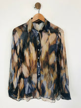 Load image into Gallery viewer, Massimo Dutti Women&#39;s Sheer Sparkly Blouse | UK10 | Multicolour
